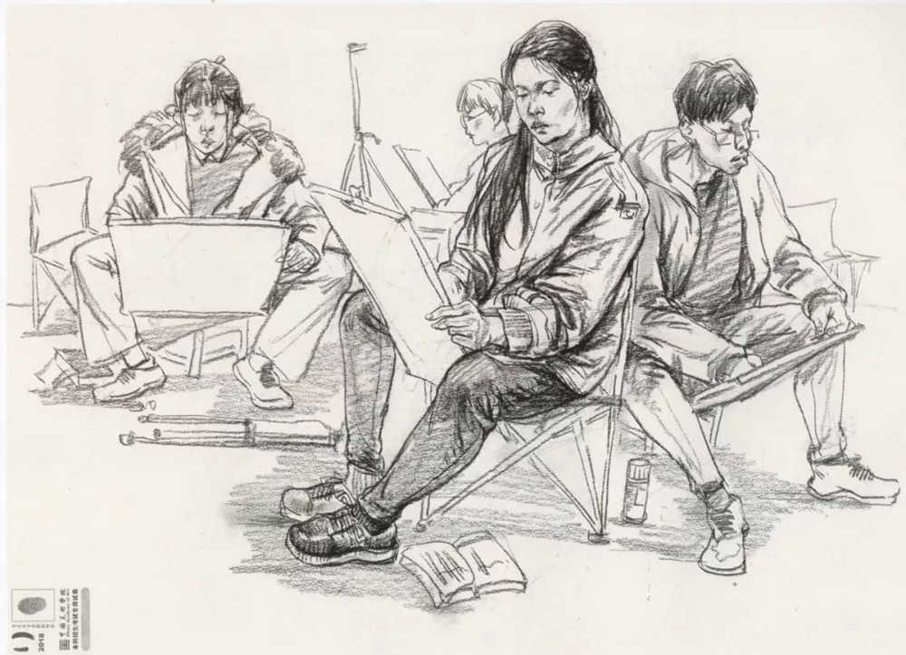 廣州十大畫室?guī)湍憔x了30幅中國美院往年速寫高分卷,05