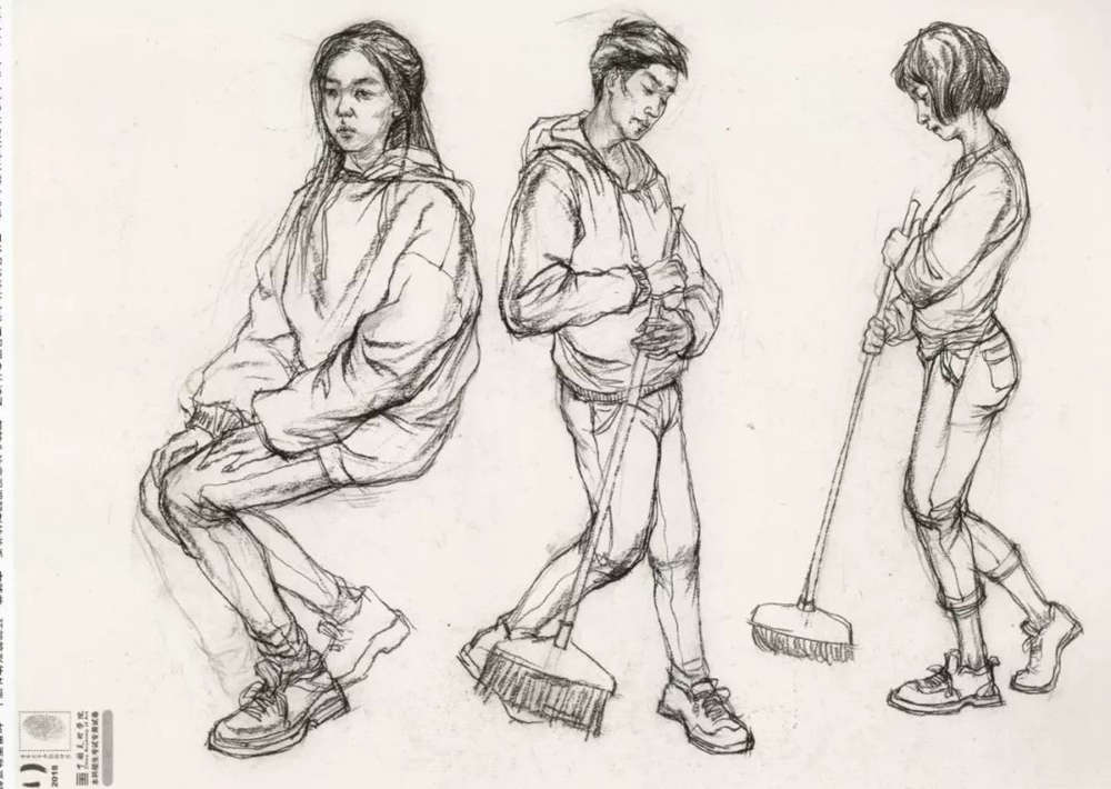 廣州十大畫室?guī)湍憔x了30幅中國美院往年速寫高分卷,20