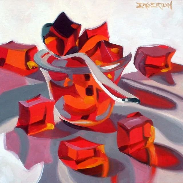 這樣通透的色彩靜物,短期的目標就它了!廣州圍墻畫室靜候佳音!附圖16