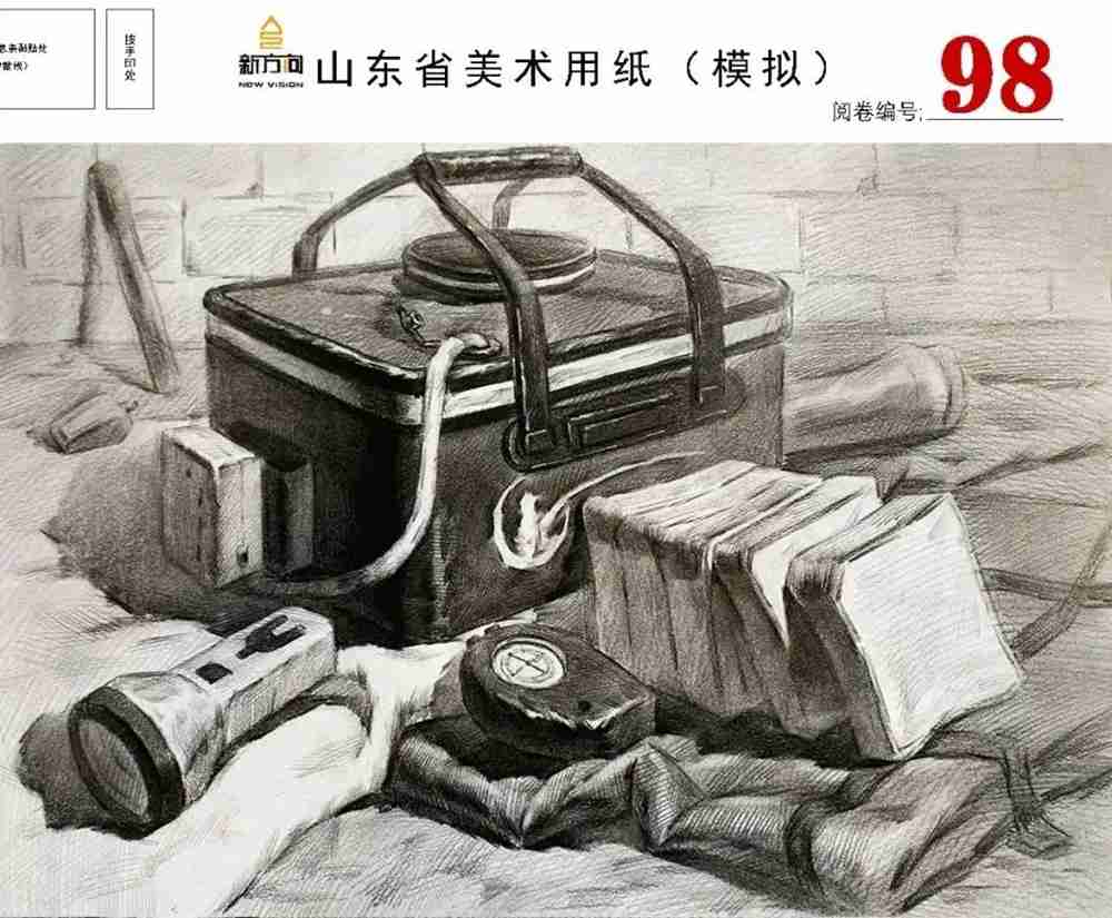 21屆山東美術二模高分卷,廣州美術高考畫室覺得是神仙打架,29