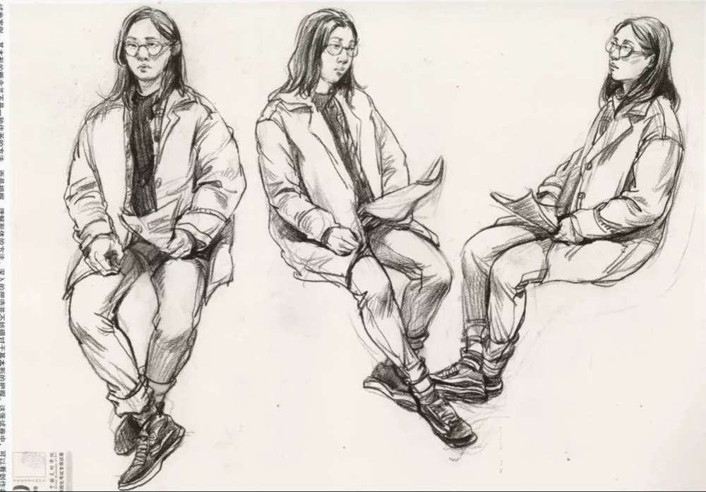 廣州美術(shù)高考班給咱精選了33幅中國美院往年速寫高分卷,32