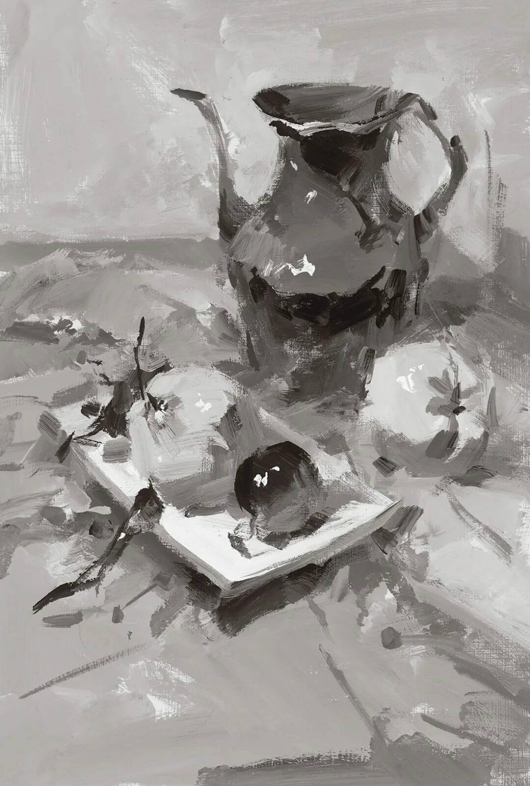 畫【色彩靜物】時也要考慮黑白灰?還不懂你可得著急了!1