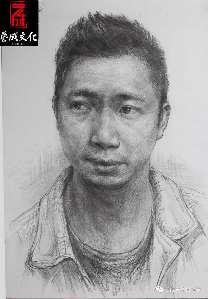 廣州美術高考班帶大家看看2021屆廣東藝成二模素描高分卷,05