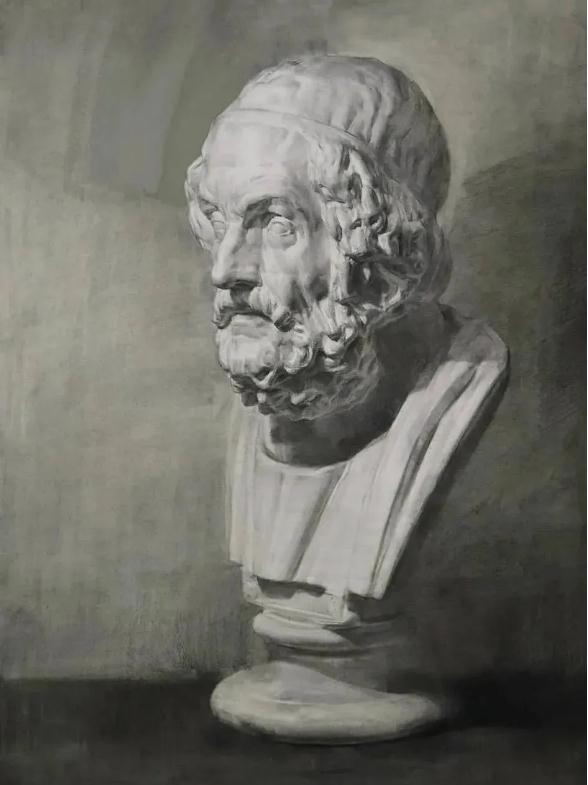 嚴謹的造型、生動的技法,廣州美術高考班覺得這類作品很適合臨摹,24