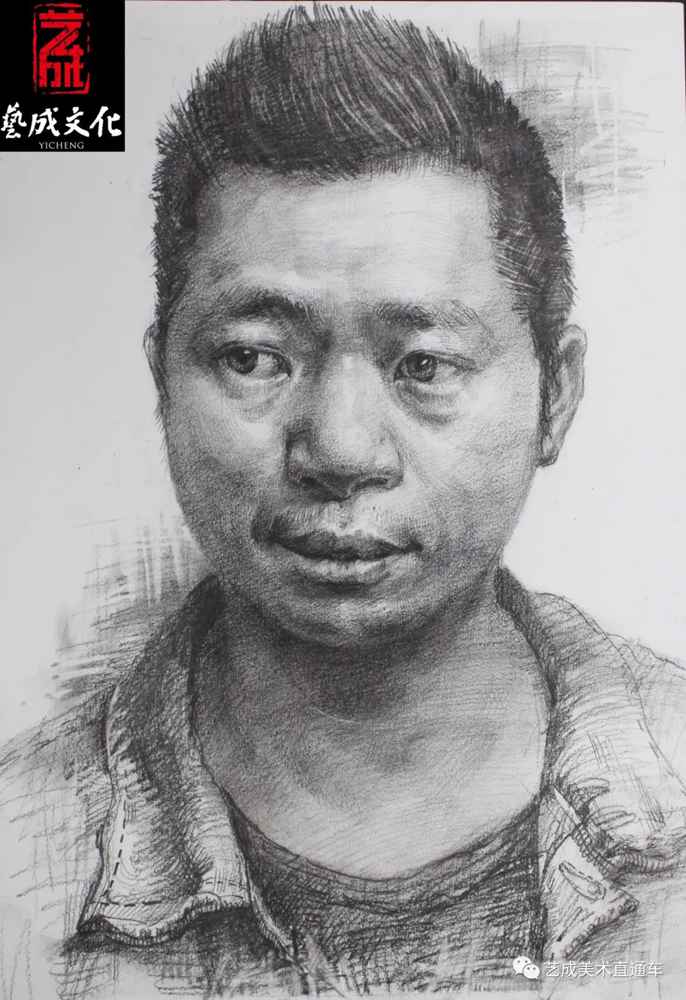 廣州美術高考班帶大家看看2021屆廣東藝成二模素描高分卷,56