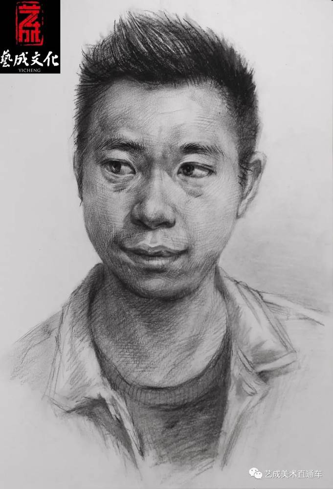 廣州美術高考班帶大家看看2021屆廣東藝成二模素描高分卷,78