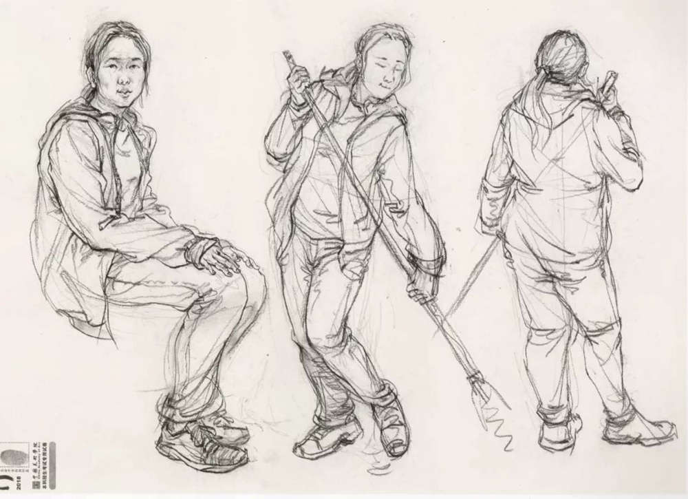 廣州十大畫室?guī)湍憔x了30幅中國美院往年速寫高分卷,12