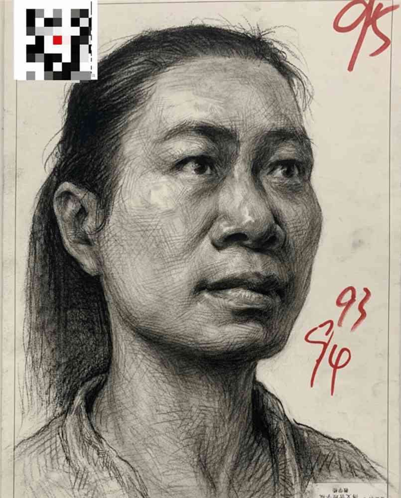 21屆廣西藝成二模高分卷發布，廣州美術高考班覺得與一模進步好大,07