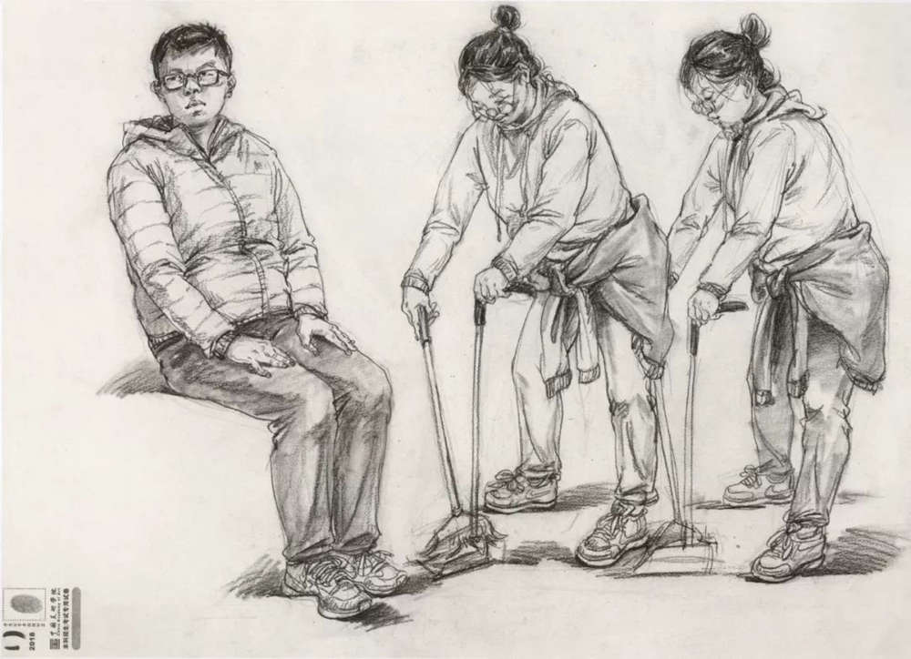 廣州十大畫室?guī)湍憔x了30幅中國美院往年速寫高分卷,02