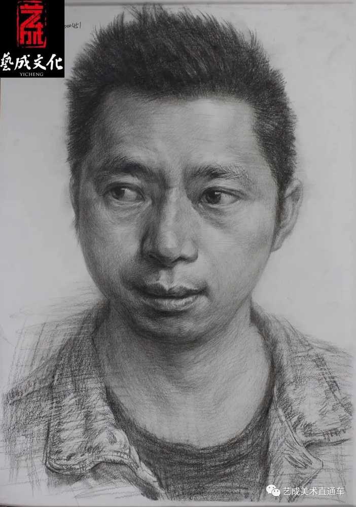 廣州美術高考班帶大家看看2021屆廣東藝成二模素描高分卷,16