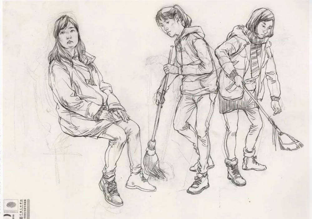 廣州十大畫室?guī)湍憔x了30幅中國美院往年速寫高分卷,22