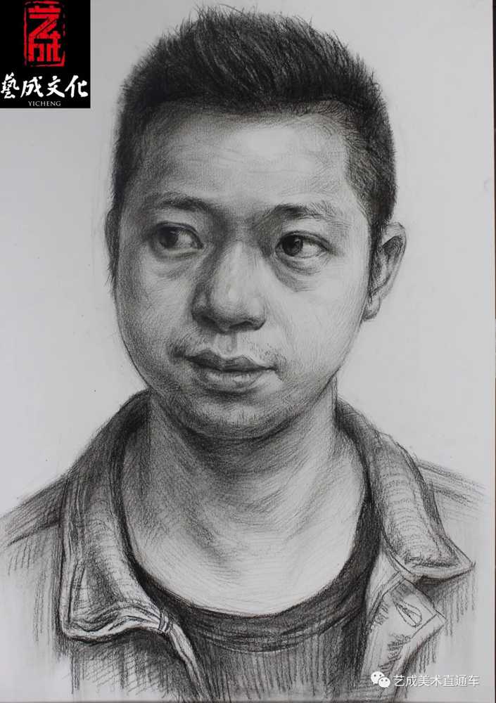 廣州美術高考班帶大家看看2021屆廣東藝成二模素描高分卷,71