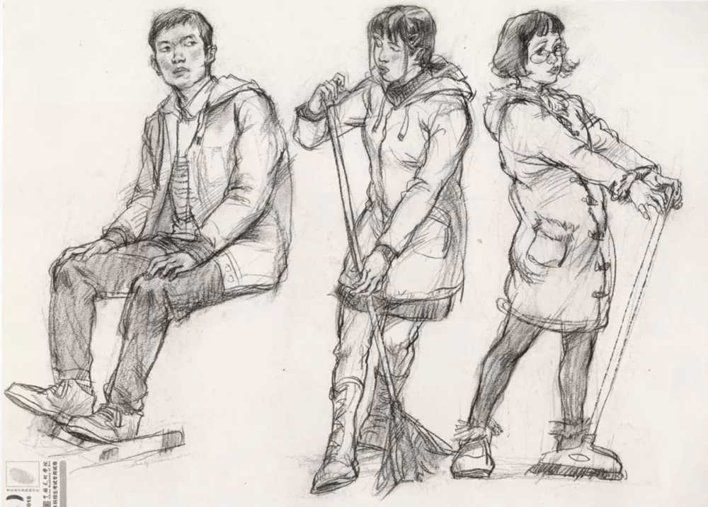 廣州十大畫室?guī)湍憔x了30幅中國美院往年速寫高分卷,19