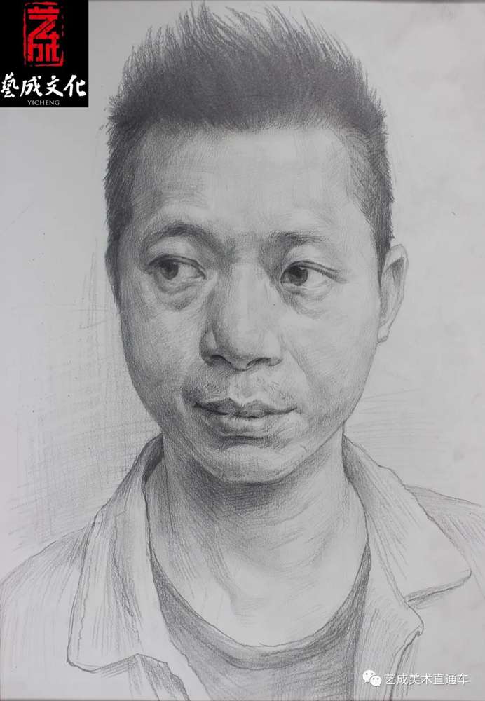 廣州美術高考班帶大家看看2021屆廣東藝成二模素描高分卷,64