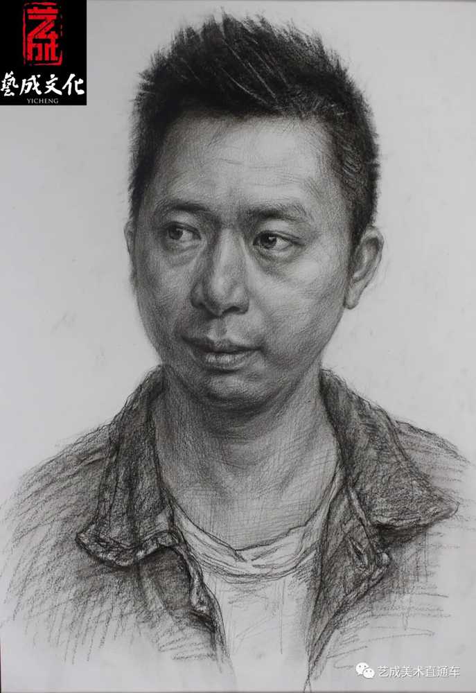 廣州美術高考班帶大家看看2021屆廣東藝成二模素描高分卷,53