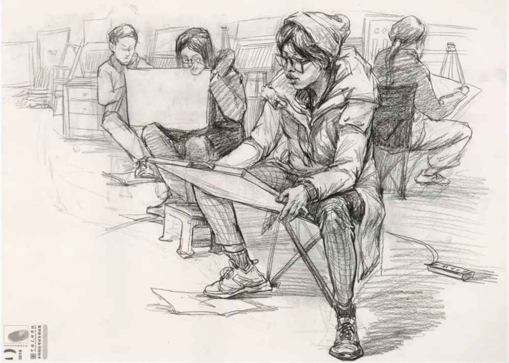 廣州美術(shù)高考班給咱精選了33幅中國美院往年速寫高分卷,11