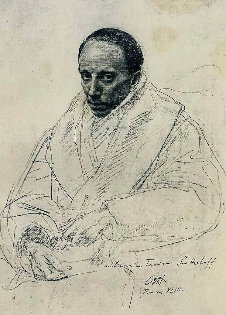 精選100幅中外大師人像作品，廣州圍墻畫室覺得你應該收藏！附圖24