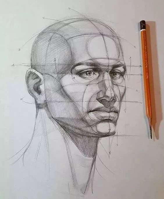 廣州美術高考班給咱安利一些列賓素描頭像結構,讓你受用一生,28
