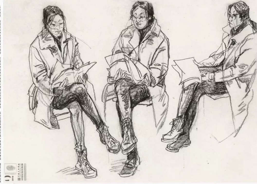 廣州十大畫室?guī)湍憔x了30幅中國美院往年速寫高分卷,04