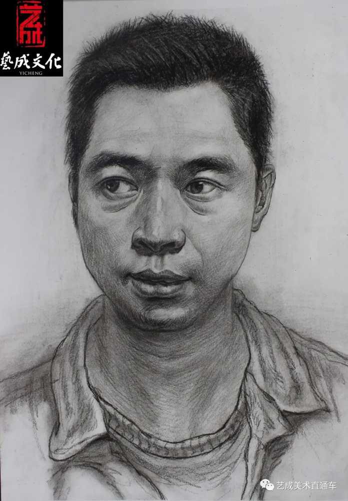 廣州美術高考班帶大家看看2021屆廣東藝成二模素描高分卷,69