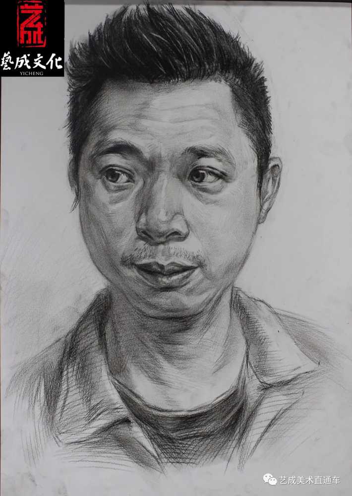 廣州美術高考班帶大家看看2021屆廣東藝成二模素描高分卷,68