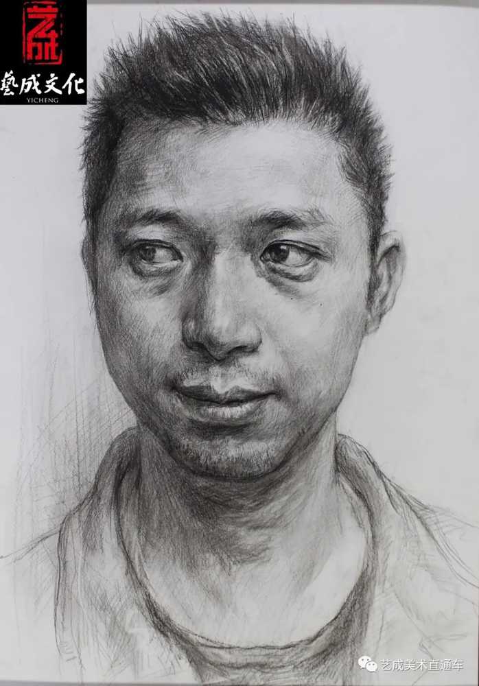 廣州美術高考班帶大家看看2021屆廣東藝成二模素描高分卷,63