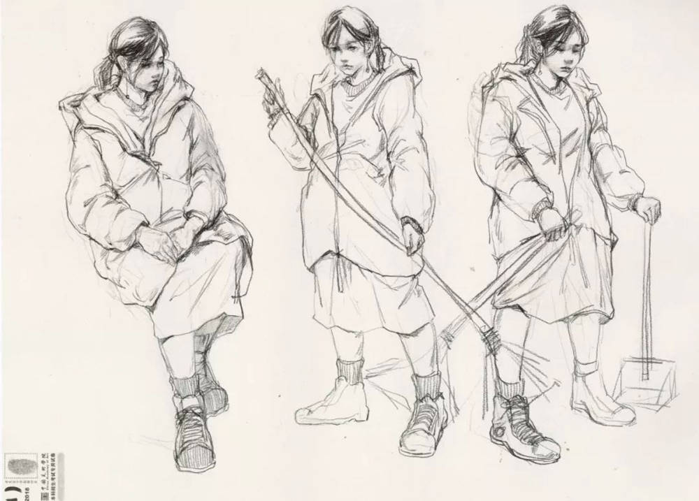 廣州十大畫室?guī)湍憔x了30幅中國美院往年速寫高分卷,10