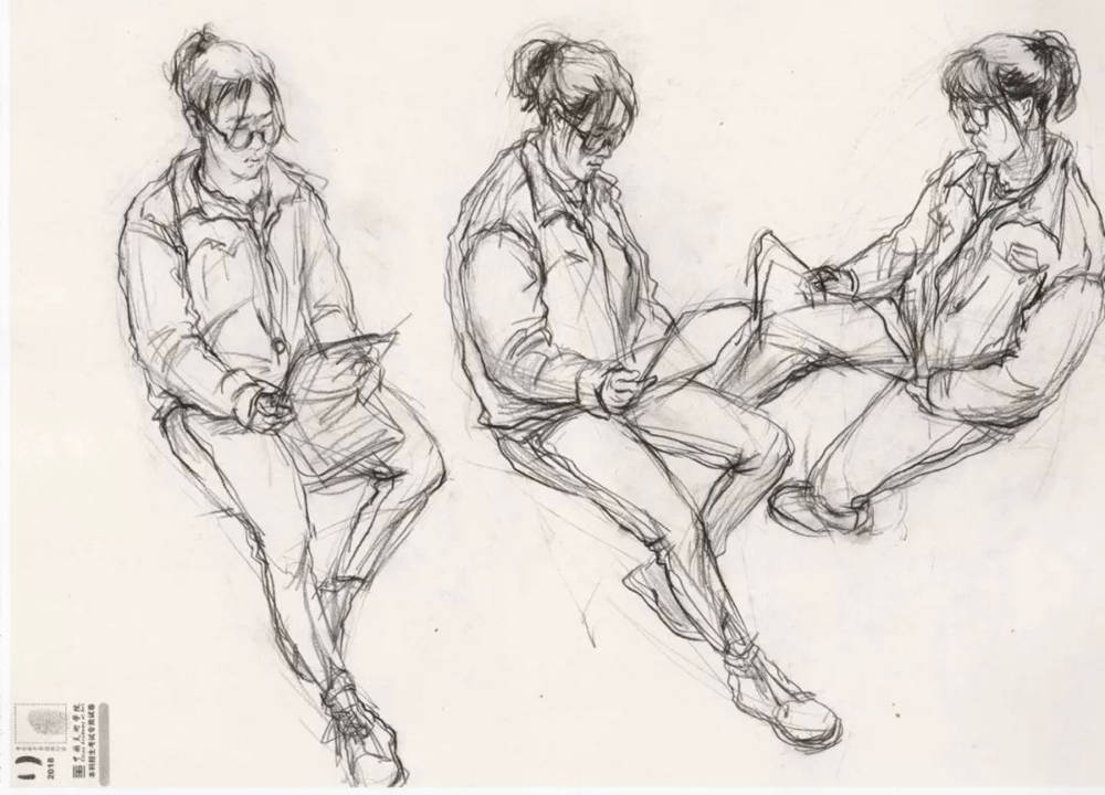 廣州十大畫室?guī)湍憔x了30幅中國美院往年速寫高分卷,17