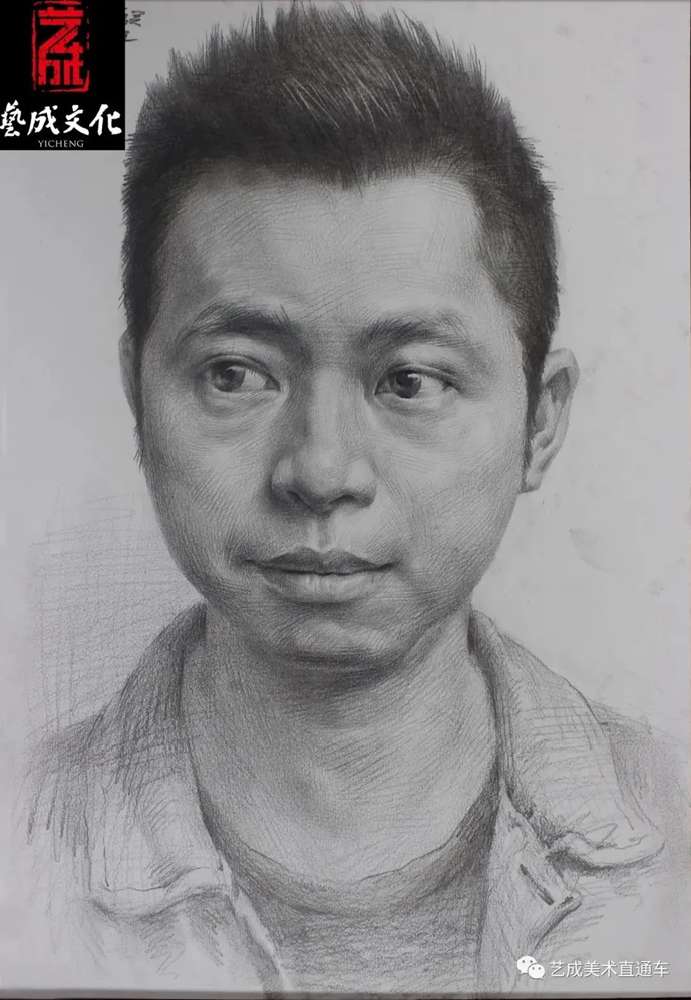 廣州美術高考班帶大家看看2021屆廣東藝成二模素描高分卷,04