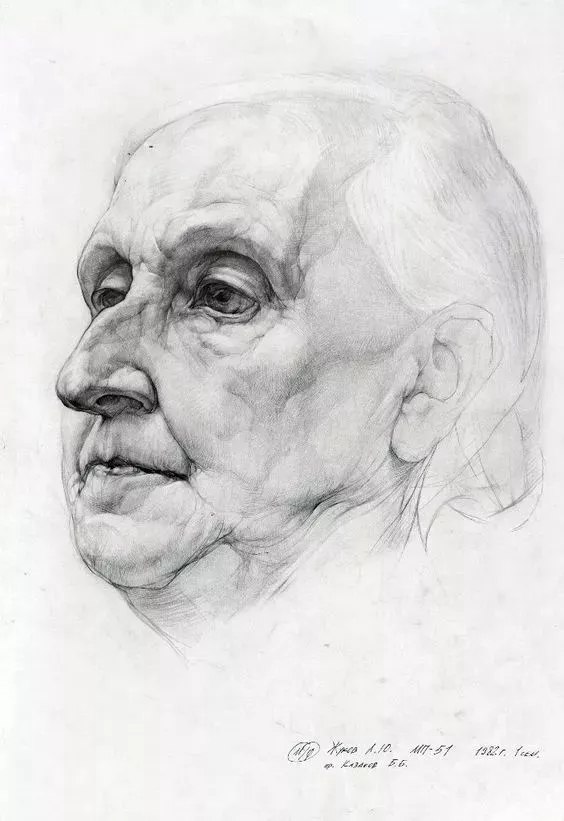 廣州美術高考班給咱安利一些列賓素描頭像結構,讓你受用一生,31