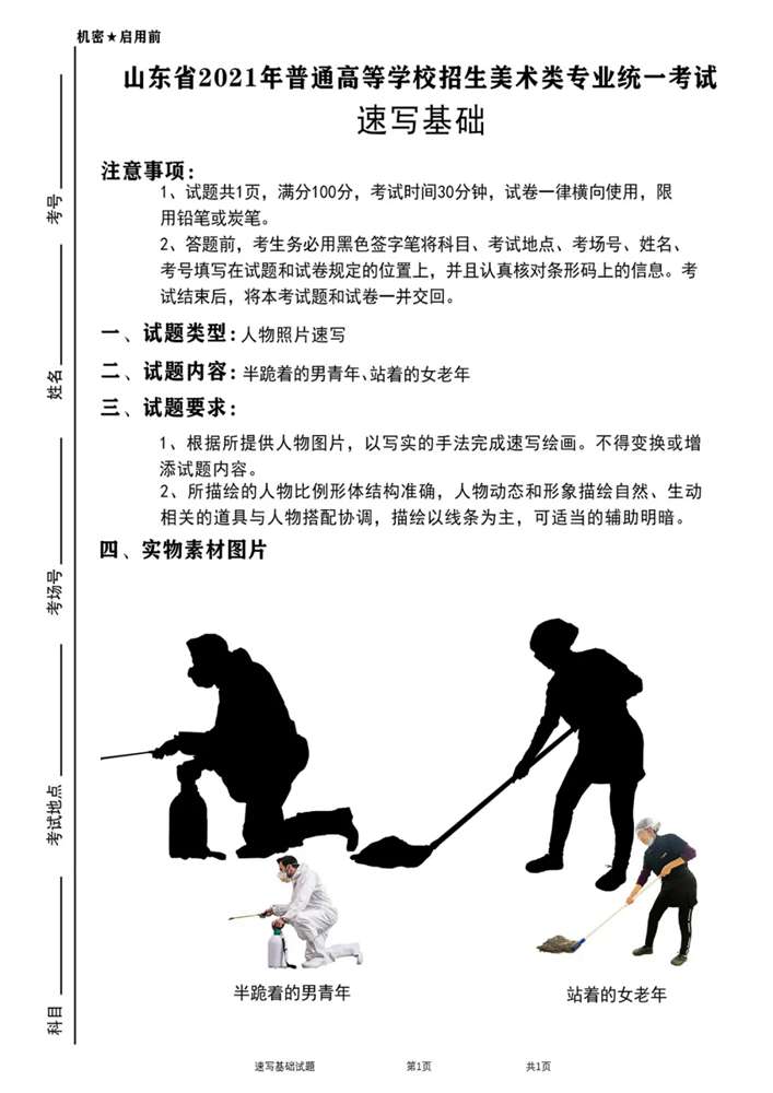 21屆山東美術二模高分卷,廣州美術高考畫室覺得是神仙打架,50