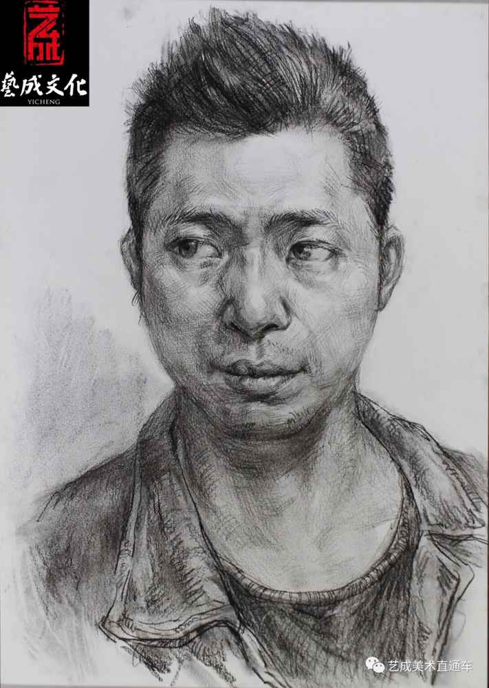 廣州美術高考班帶大家看看2021屆廣東藝成二模素描高分卷,61