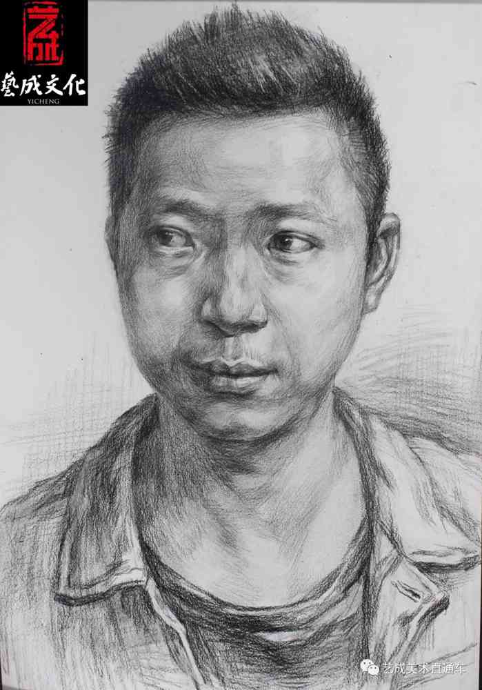 廣州美術高考班帶大家看看2021屆廣東藝成二模素描高分卷,60