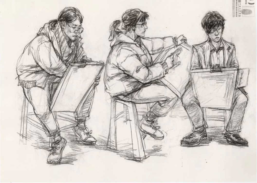 廣州十大畫室?guī)湍憔x了30幅中國美院往年速寫高分卷,08