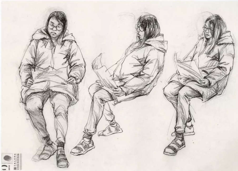 廣州十大畫室?guī)湍憔x了30幅中國美院往年速寫高分卷,29