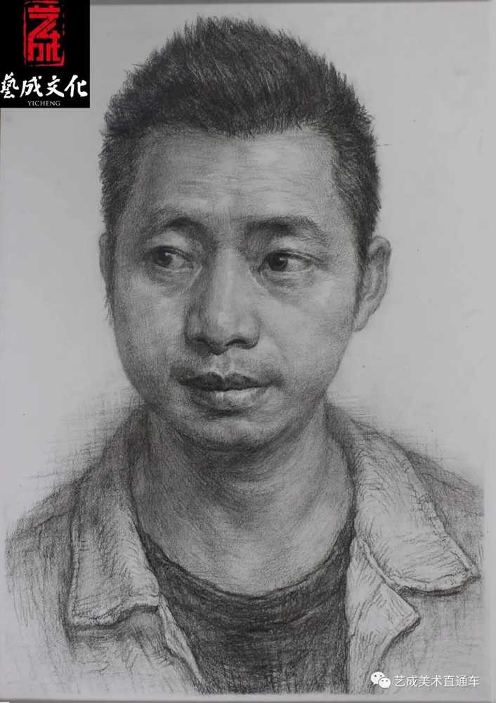 廣州美術高考班帶大家看看2021屆廣東藝成二模素描高分卷,19