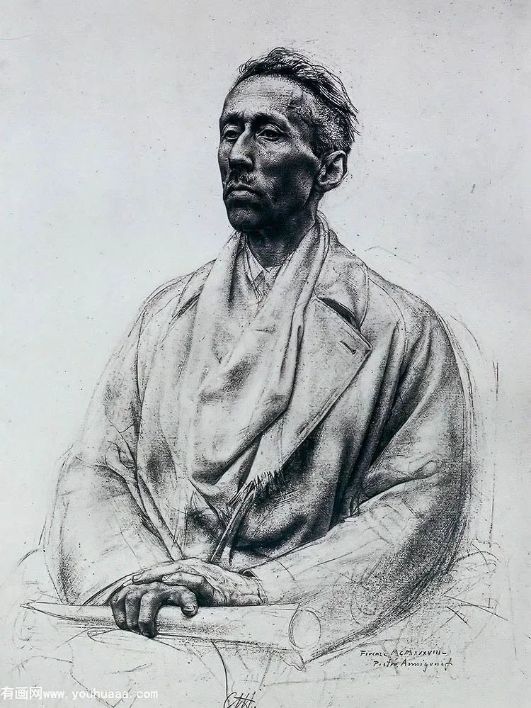 精選100幅中外大師人像作品，廣州圍墻畫室覺得你應該收藏！附圖50