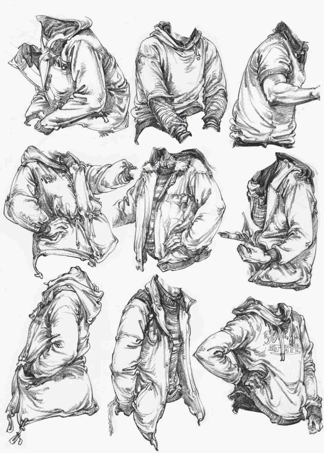 看完廣州美術(shù)高考班整理的這篇,就不會(huì)再說你不會(huì)畫速寫衣褶了,05