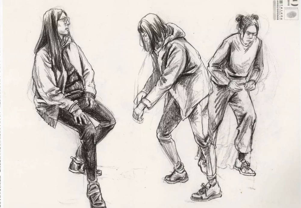 廣州十大畫室?guī)湍憔x了30幅中國美院往年速寫高分卷,30