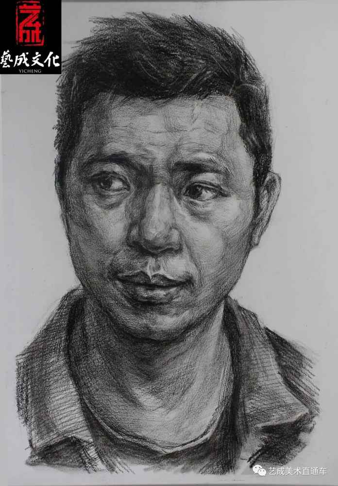 廣州美術高考班帶大家看看2021屆廣東藝成二模素描高分卷,38