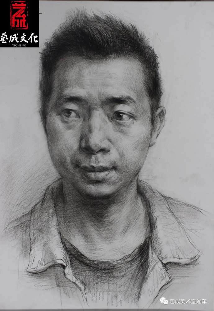 廣州美術高考班帶大家看看2021屆廣東藝成二模素描高分卷,18