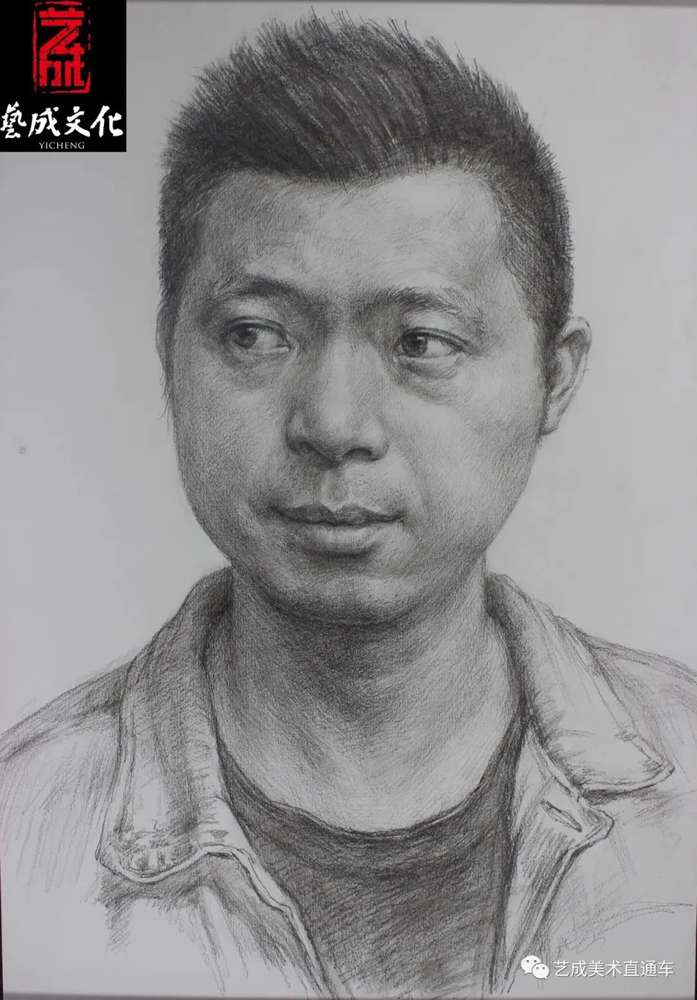 廣州美術高考班帶大家看看2021屆廣東藝成二模素描高分卷,37